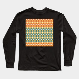 Graphic retro pattern, waves Long Sleeve T-Shirt